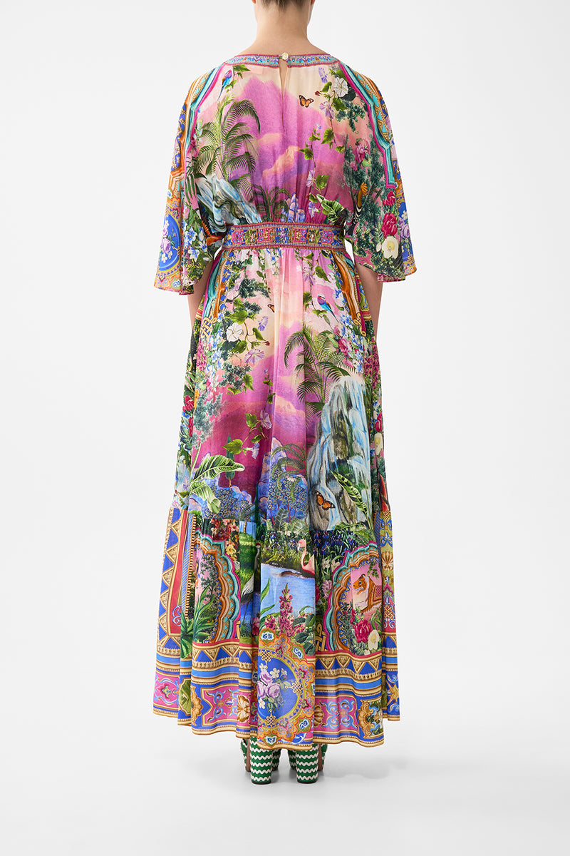 Turkish Delight Waisted Dress With Hem Ruffle | CAMILLA AU – CAMILLA