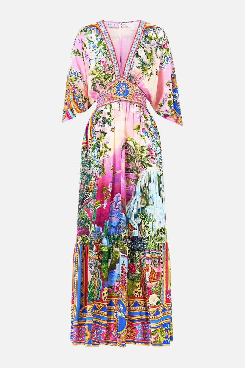 Turkish Delight Waisted Dress With Hem Ruffle | CAMILLA AU – CAMILLA