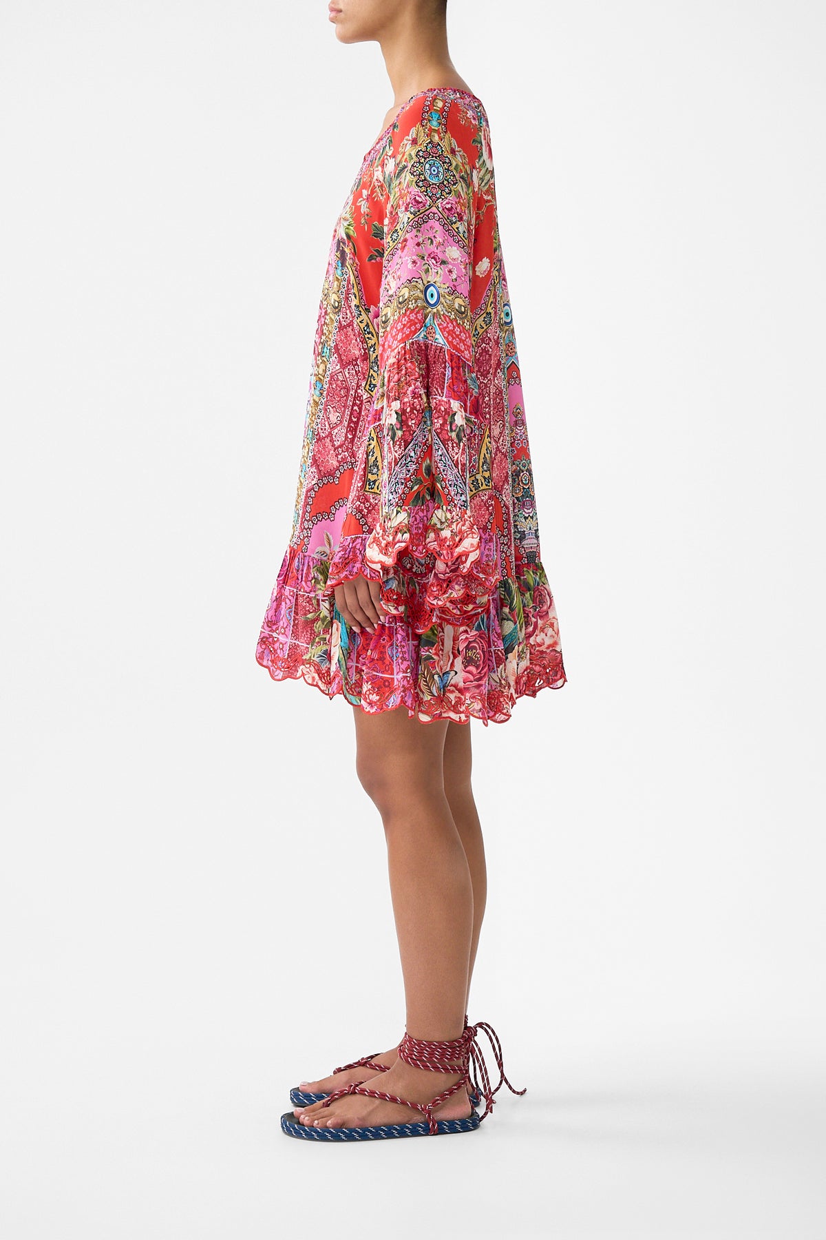 A-LINE FRILL DRESS HEIRLOOM EMPIRE