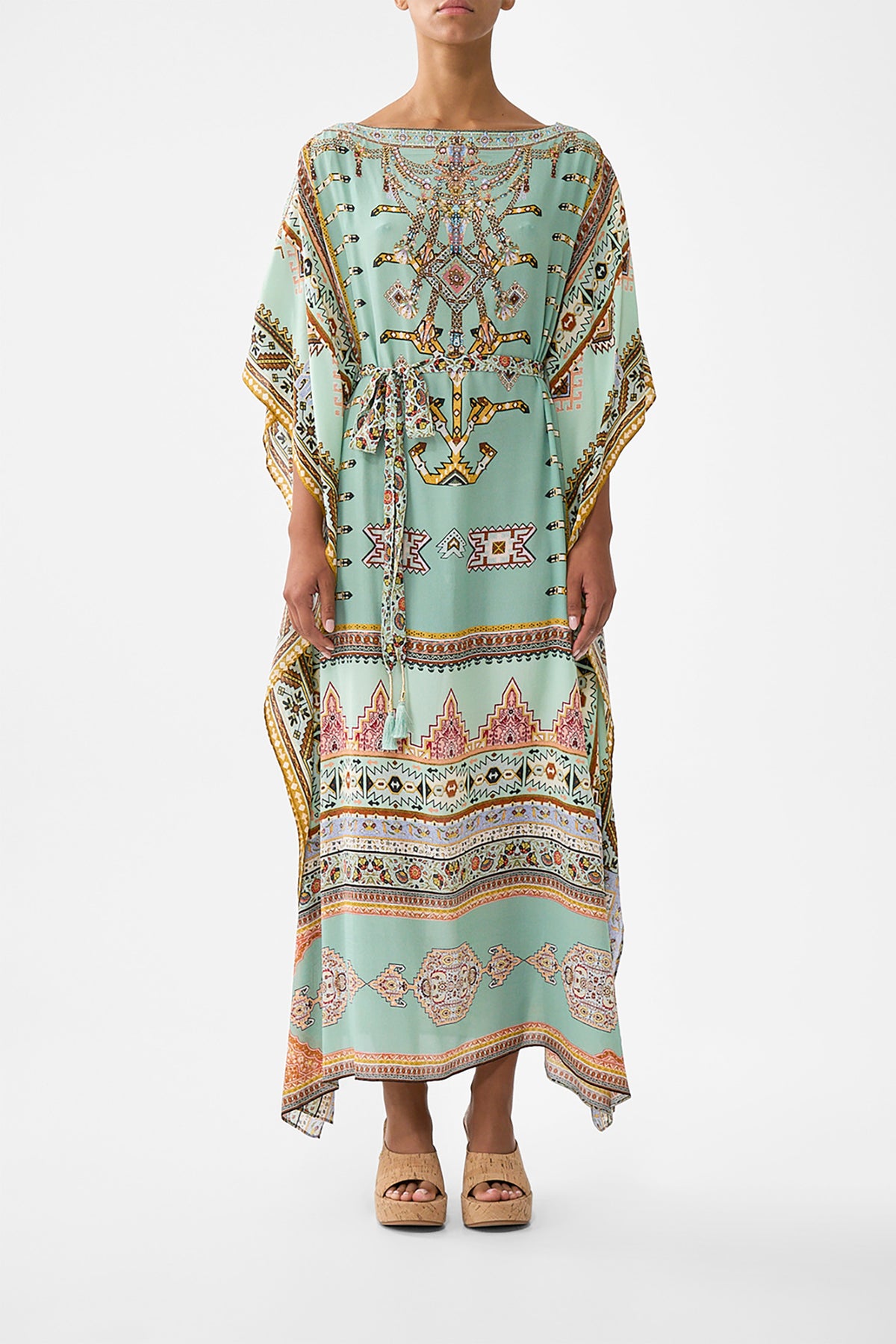 SCARF KAFTAN WITH TIE WAIST LEGEND HAS IT