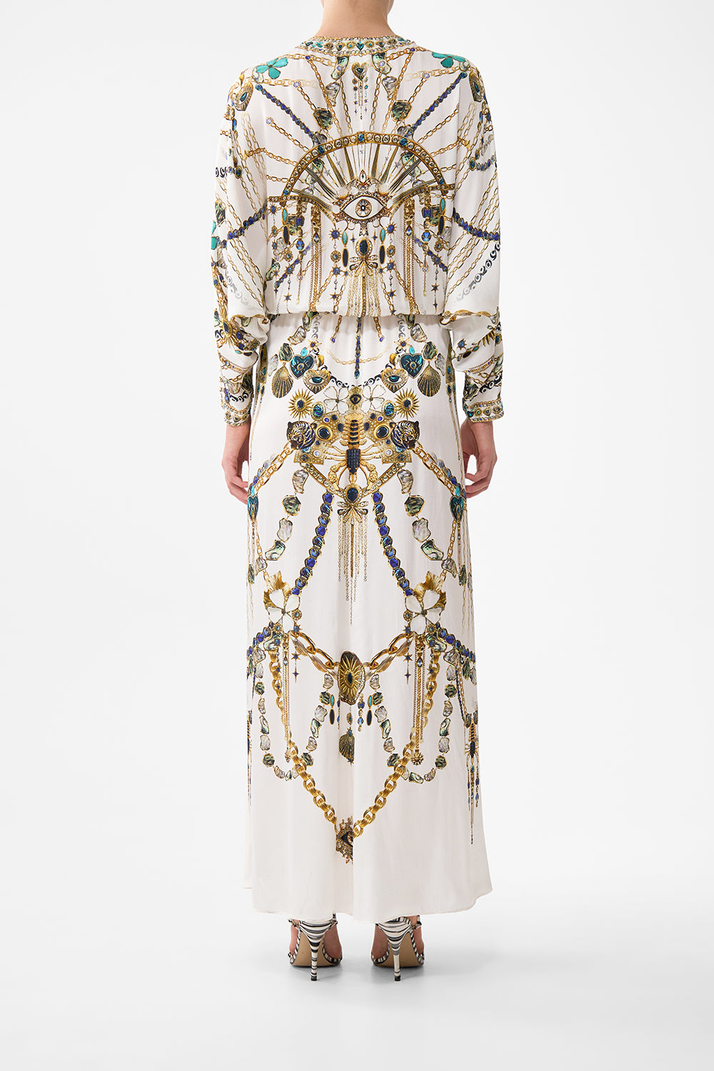 The CAMILLA TWIST FRONT BATWING DRESS CHAIN GANG