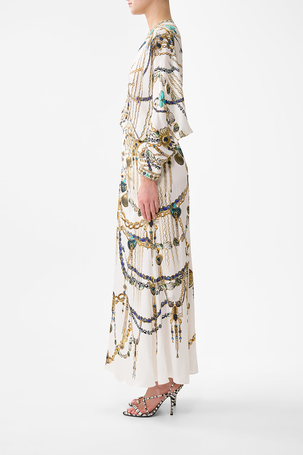 The CAMILLA TWIST FRONT BATWING DRESS CHAIN GANG