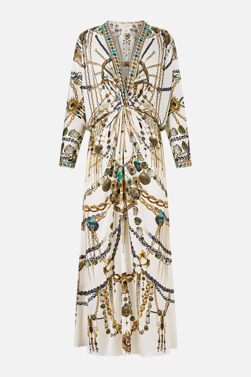 The CAMILLA TWIST FRONT BATWING DRESS CHAIN GANG
