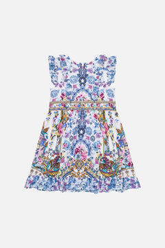 KIDS SLEEVELESS MINI DRESS WITH FRILL EDGES ALL ABOUT THAT LACE