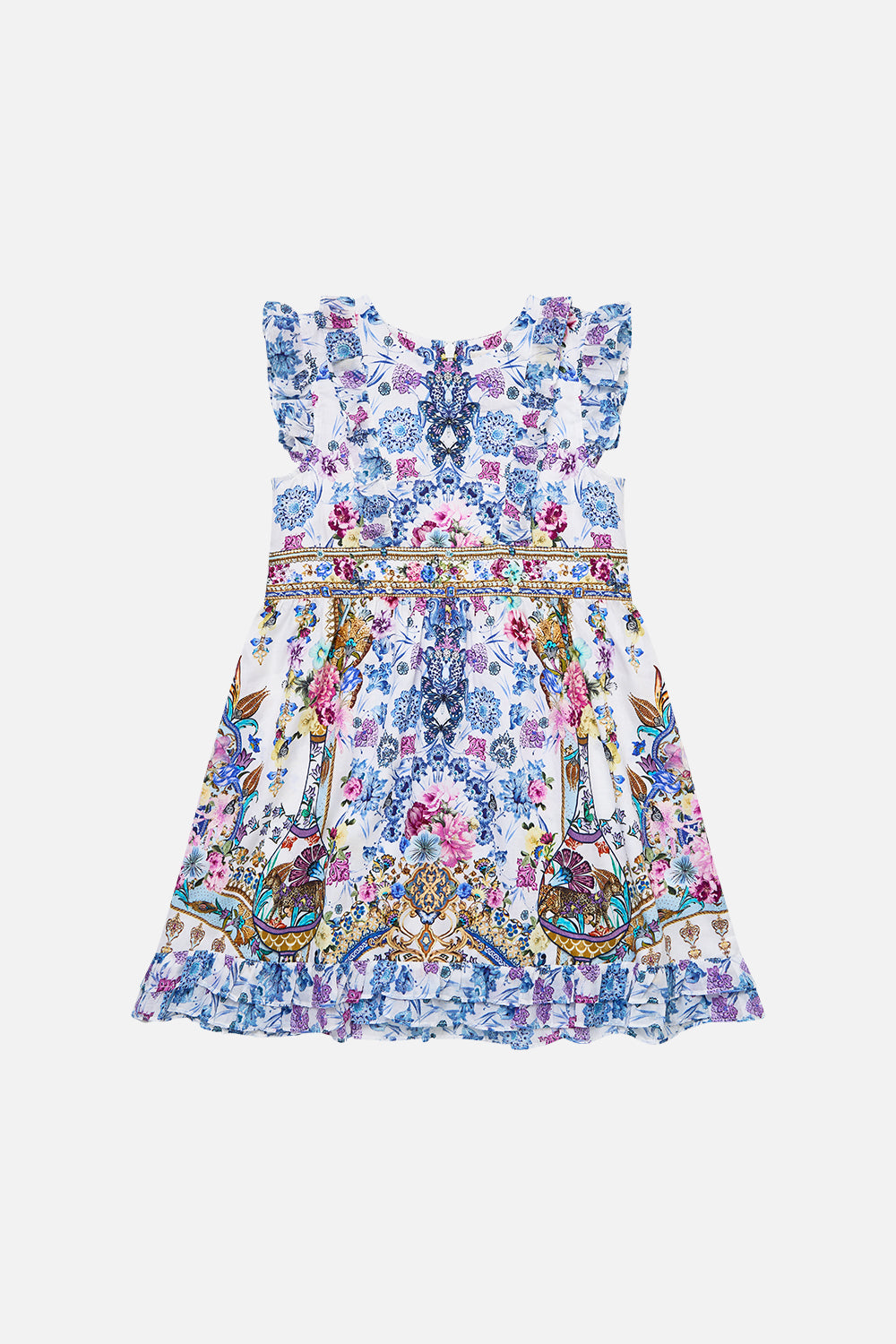 The CAMILLA KIDS SLEEVELESS MINI DRESS WITH FRILL EDGES ALL ABOUT THAT LACEALL ABOUT THAT LACE
