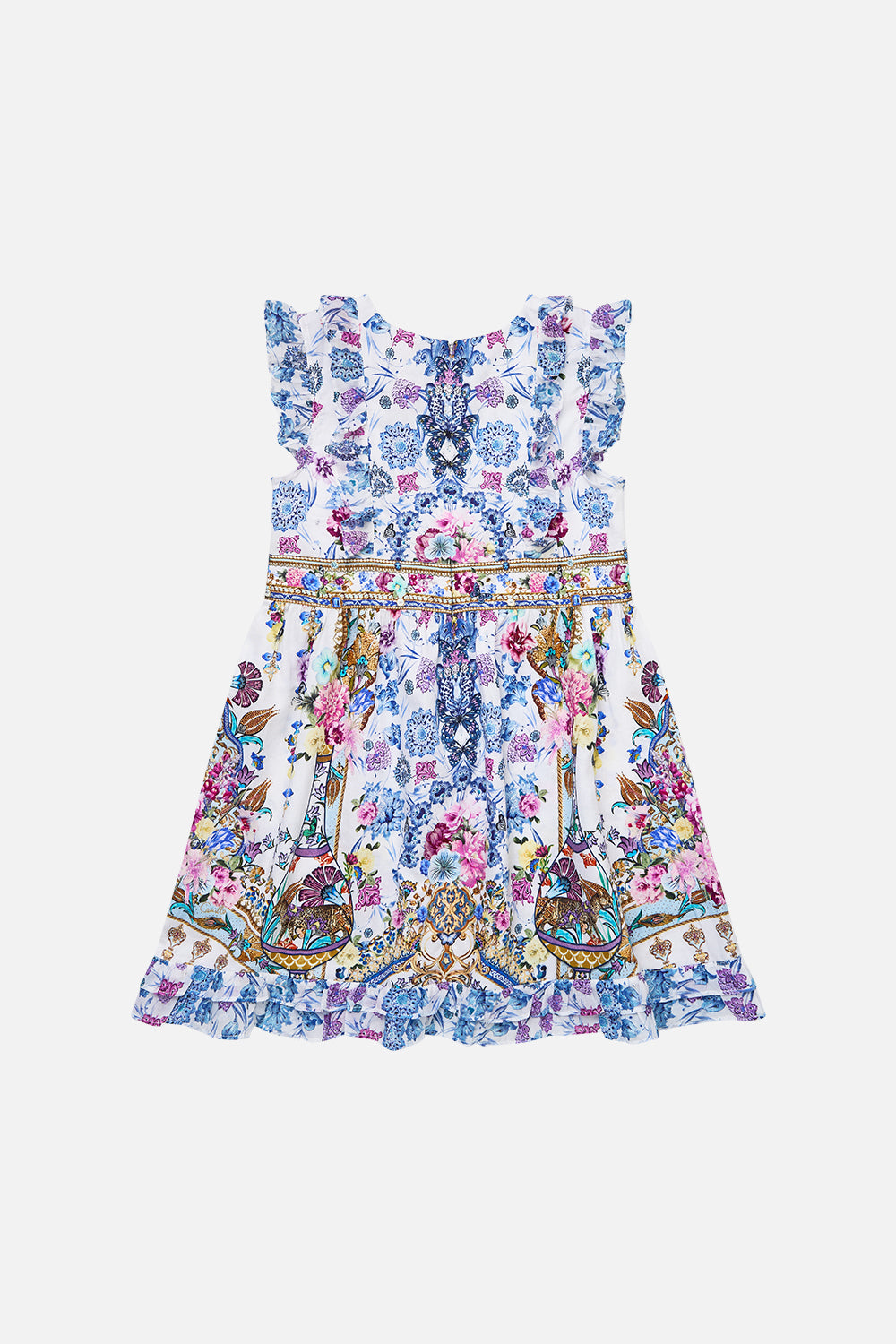 The CAMILLA KIDS SLEEVELESS MINI DRESS WITH FRILL EDGES ALL ABOUT THAT LACE