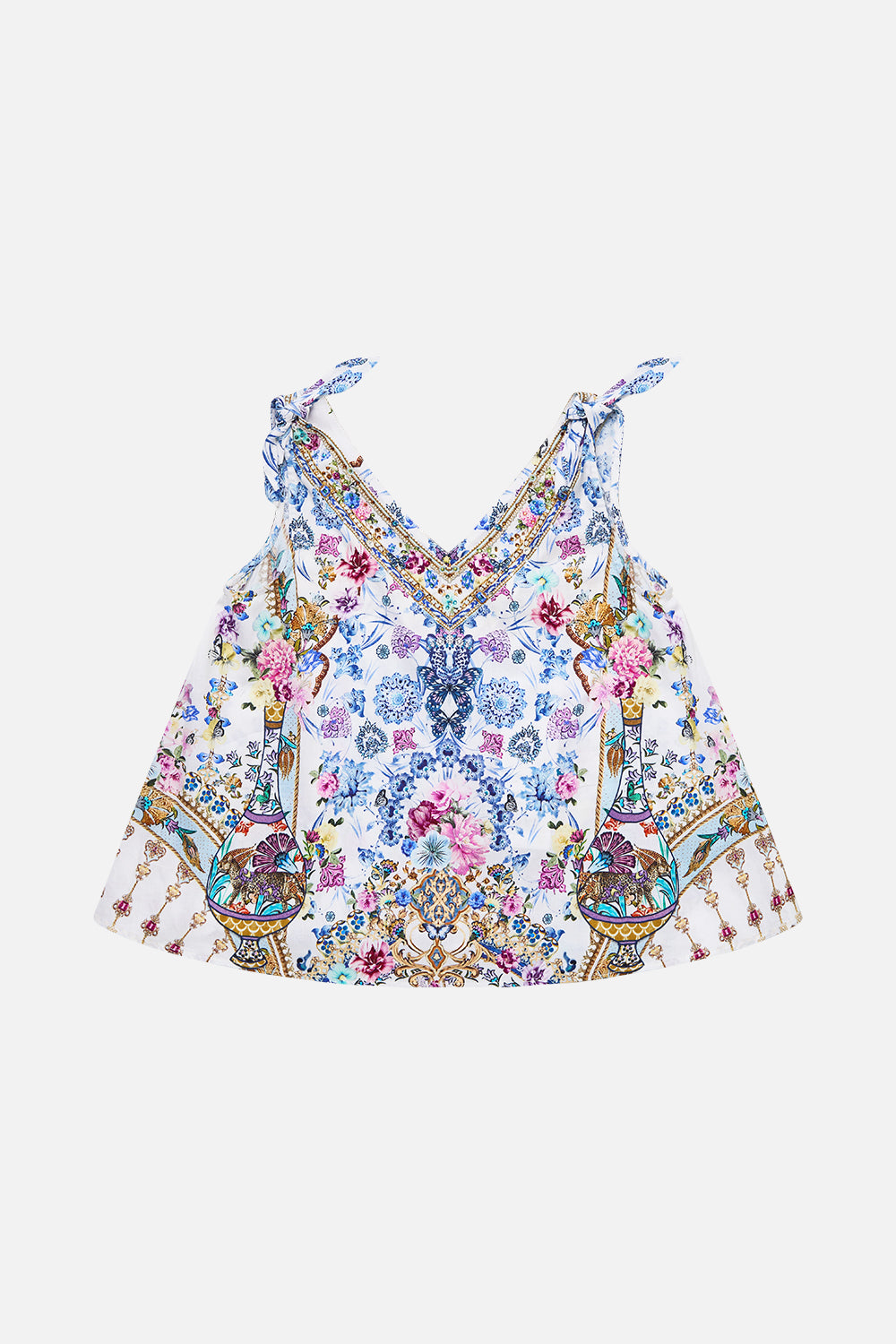The CAMILLA KIDS SLEEVELESS TOP WITH TIE SHOULDER ALL ABOUT THAT LACEALL ABOUT THAT LACE