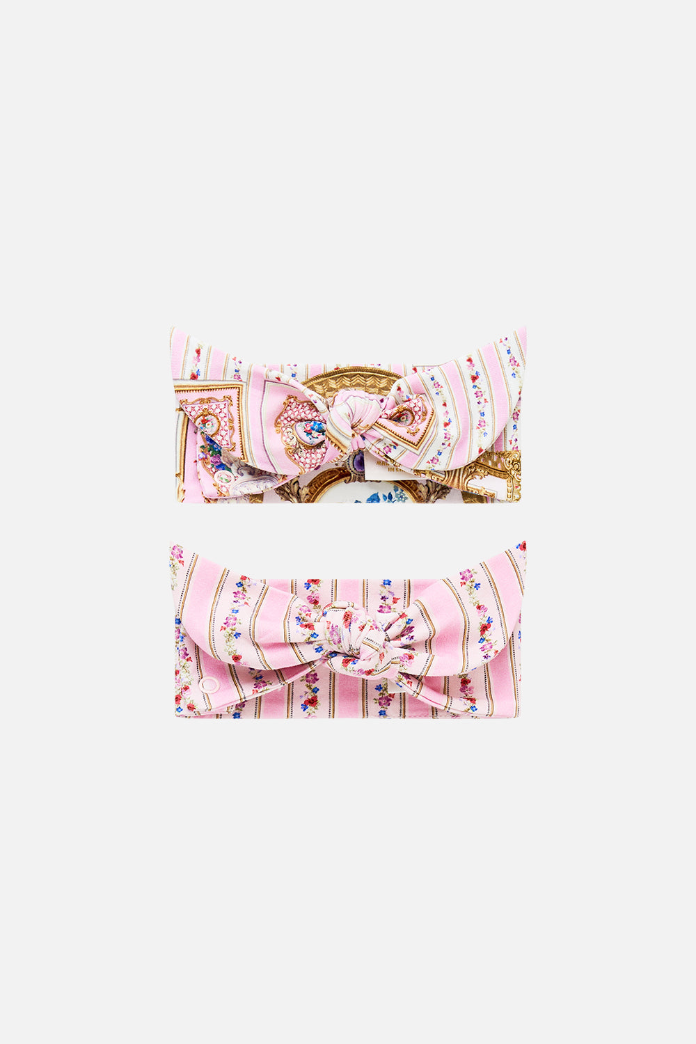 BABIES SOFT TIE HEADBAND SET PALATIAL PASTELS