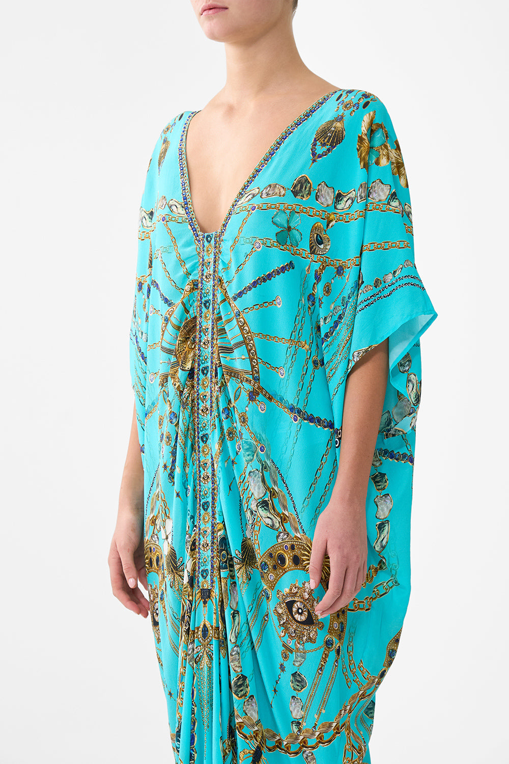 Totems And Treasures Kaftan With Front Tab Detail | CAMILLA AU