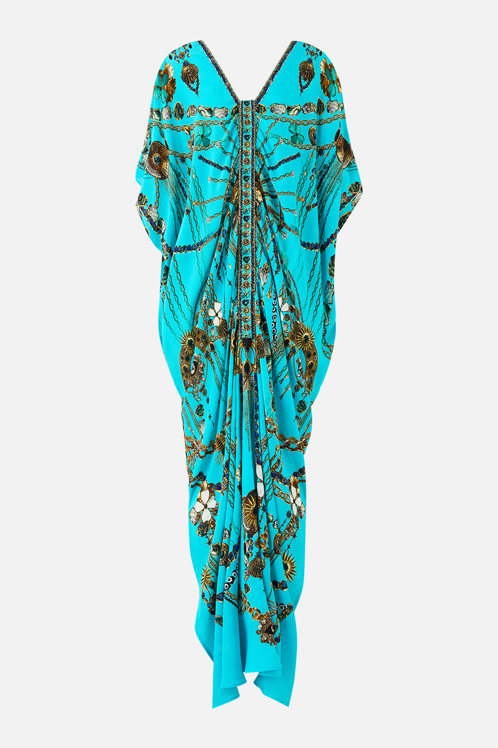 KAFTAN WITH FRONT TAB DETAIL TOTEMS AND TREASURES
