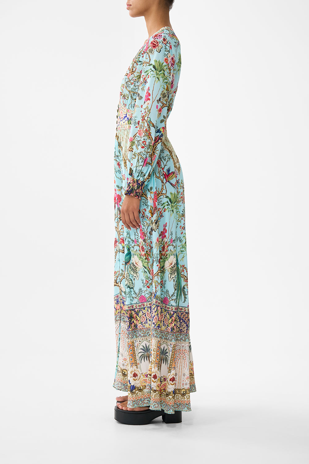 BUTTON DRESS WITH SHAPED WAISTBAND SULTANS AND QUEENS