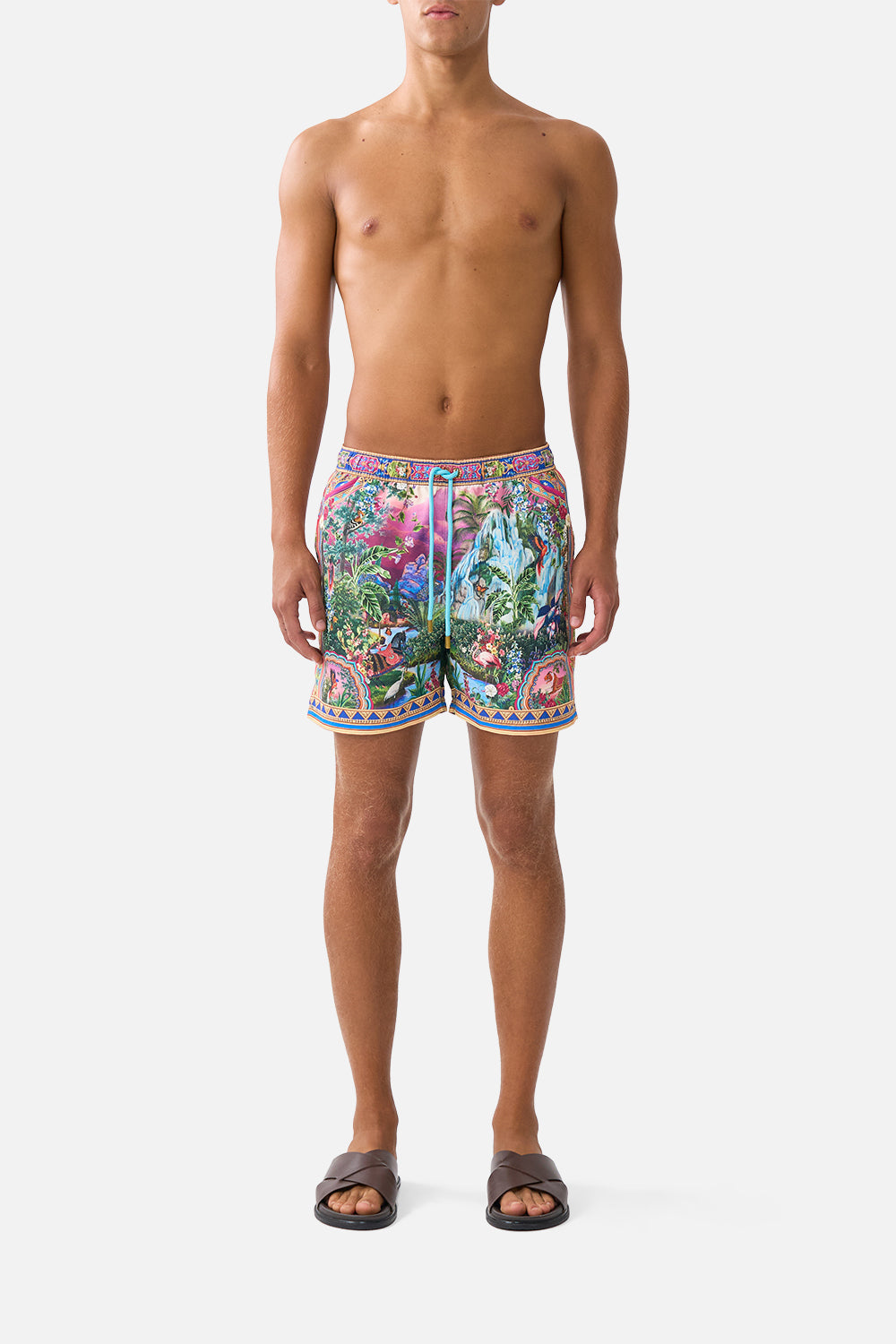 The CAMILLA MID LENGTH BOARDSHORT WITH ELASTIC WAIST TURKISH DELIGHTTURKISH DELIGHT