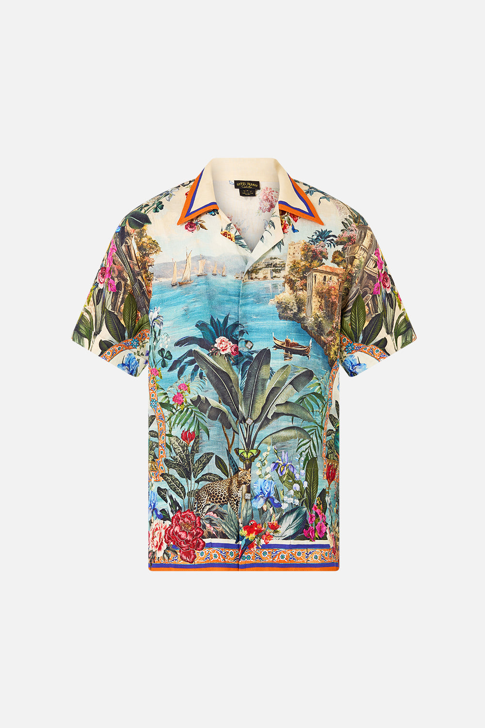 The CAMILLA SHORT SLEEVE CABANA SHIRT BODRUM BOTANICALS