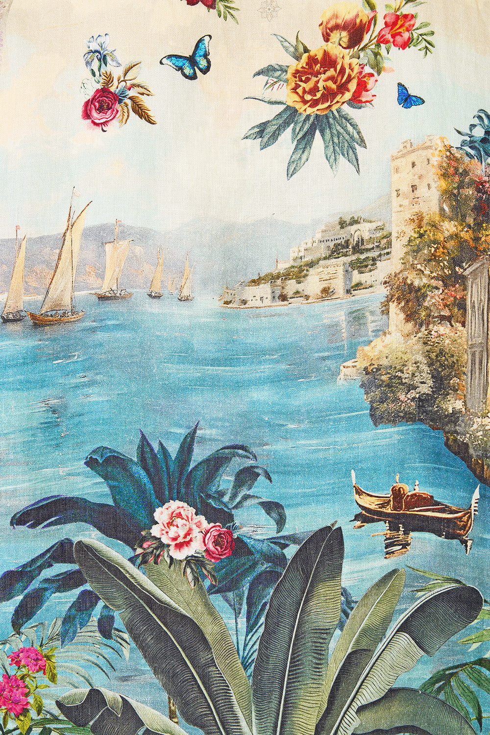 The CAMILLA SHORT SLEEVE CABANA SHIRT BODRUM BOTANICALS