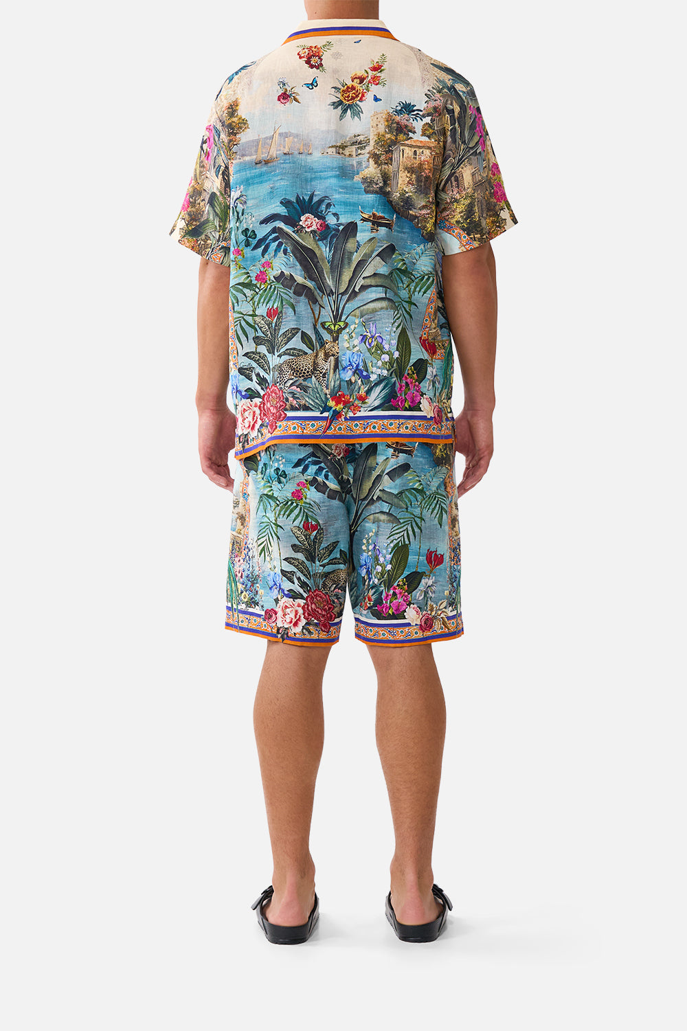 LONG WALK SHORT WITH ELASTIC BACK BODRUM BOTANICALS