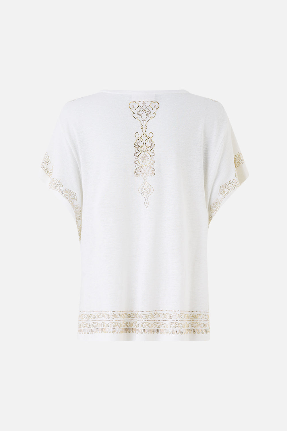 T-SHIRT WITH DROPPED ARMHOLE - WHITE EAST OF ISTANBUL