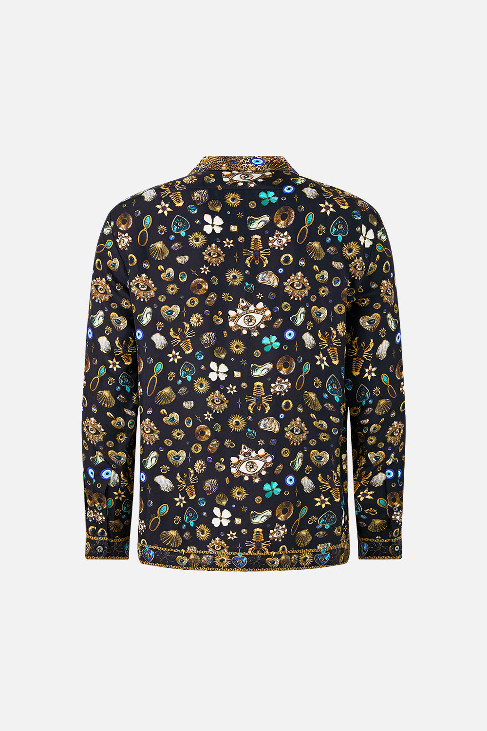 The CAMILLA LONG SLEEVE CAMP COLLARED SHIRT AMULETS AND ALCHEMY