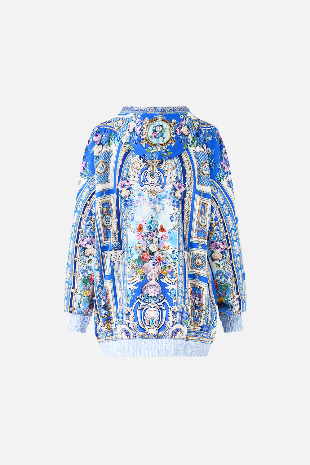 The CAMILLA CONTRAST BAND OVERSIZED HOODIE WITH POCKETS OTTOMAN OPULENCE