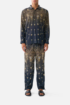 PARACHUTE PANT WITH ELASTIC WAIST FELINE FOLKLORE