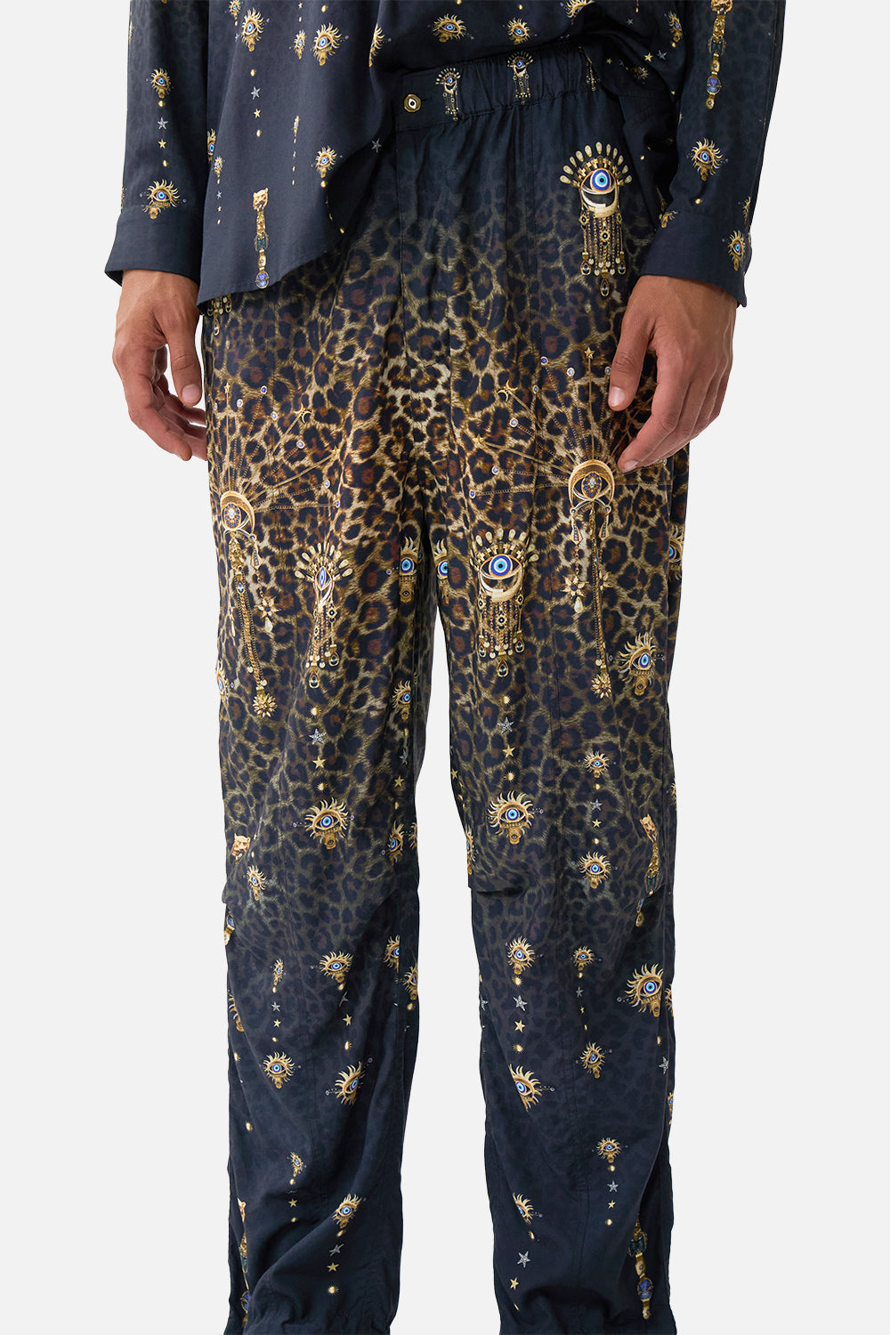 The CAMILLA PARACHUTE PANT WITH ELASTIC WAIST FELINE FOLKLORE