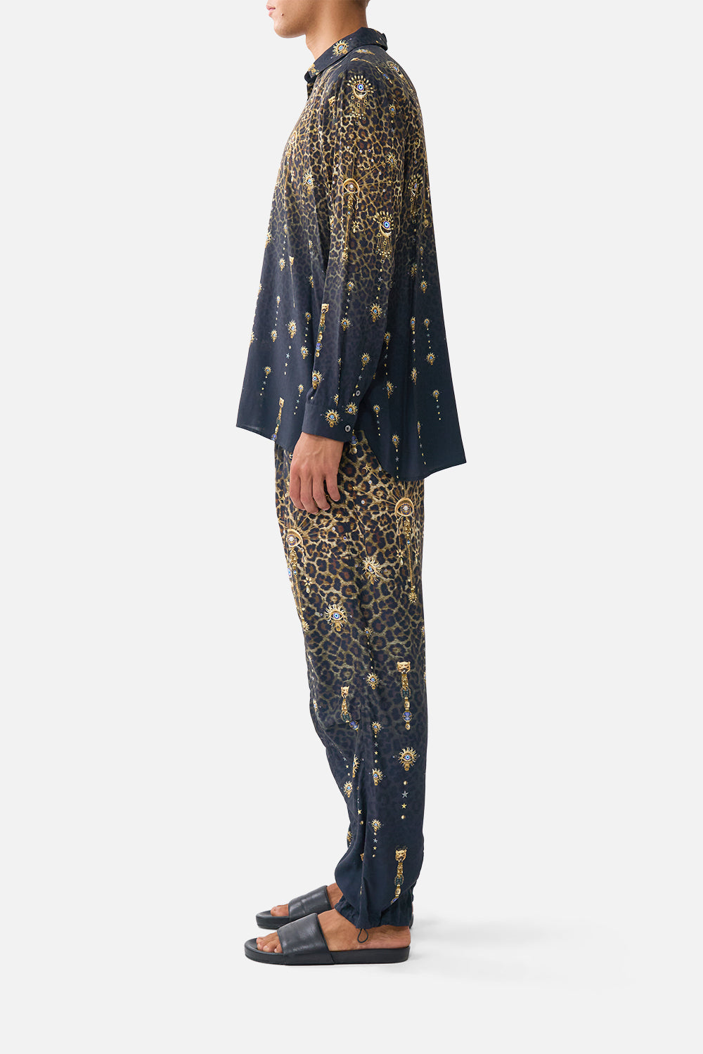 The CAMILLA PARACHUTE PANT WITH ELASTIC WAIST FELINE FOLKLORE