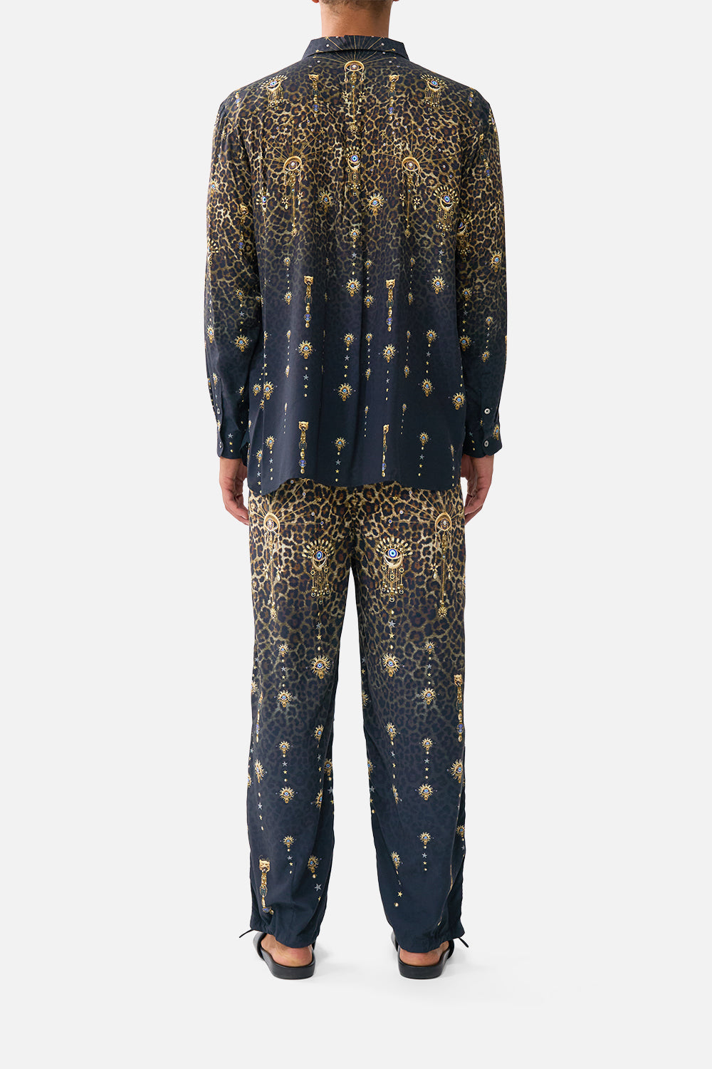 The CAMILLA PARACHUTE PANT WITH ELASTIC WAIST FELINE FOLKLORE