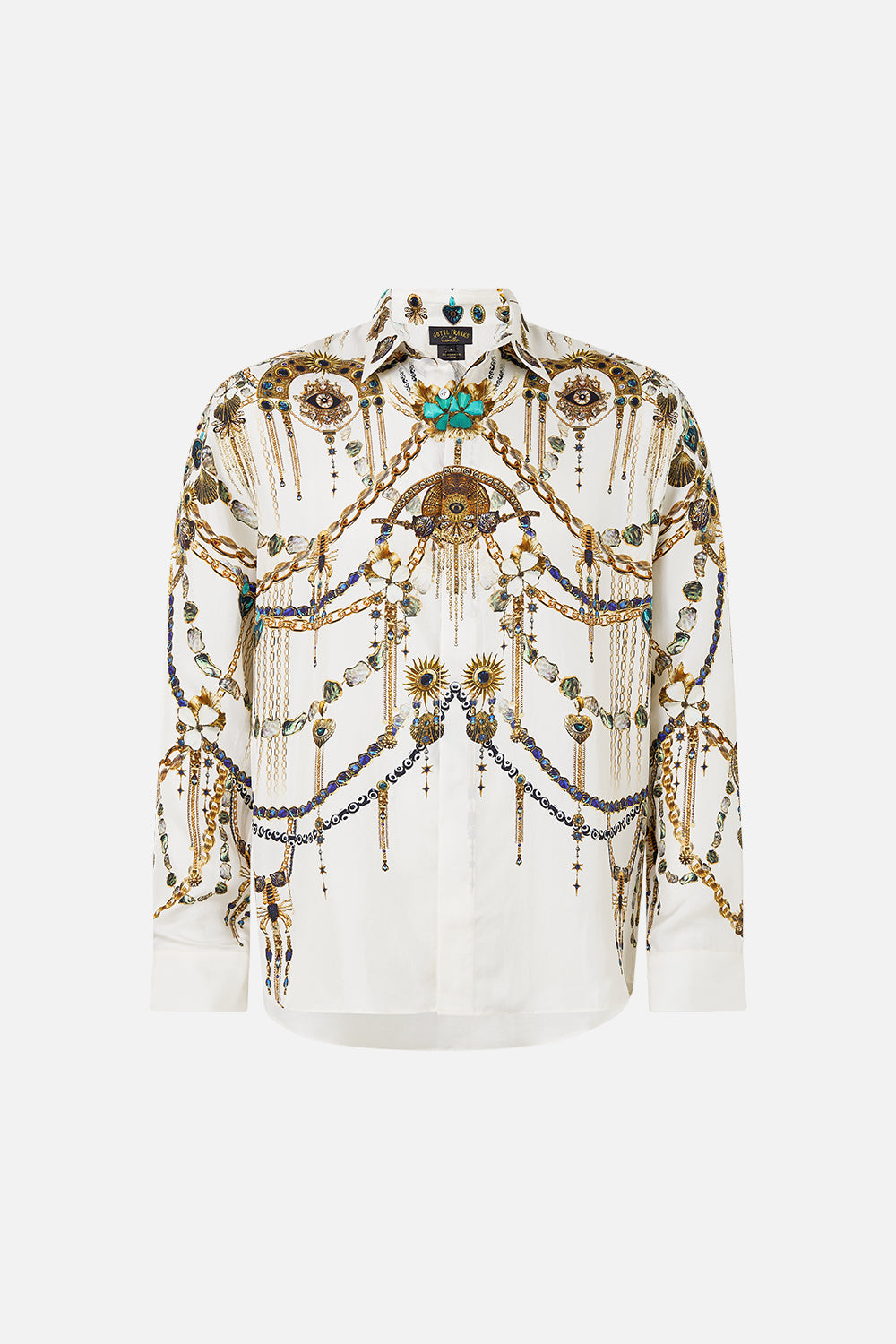 LONG SLEEVE HIDDEN PLACKET SHIRT CHAIN GANG