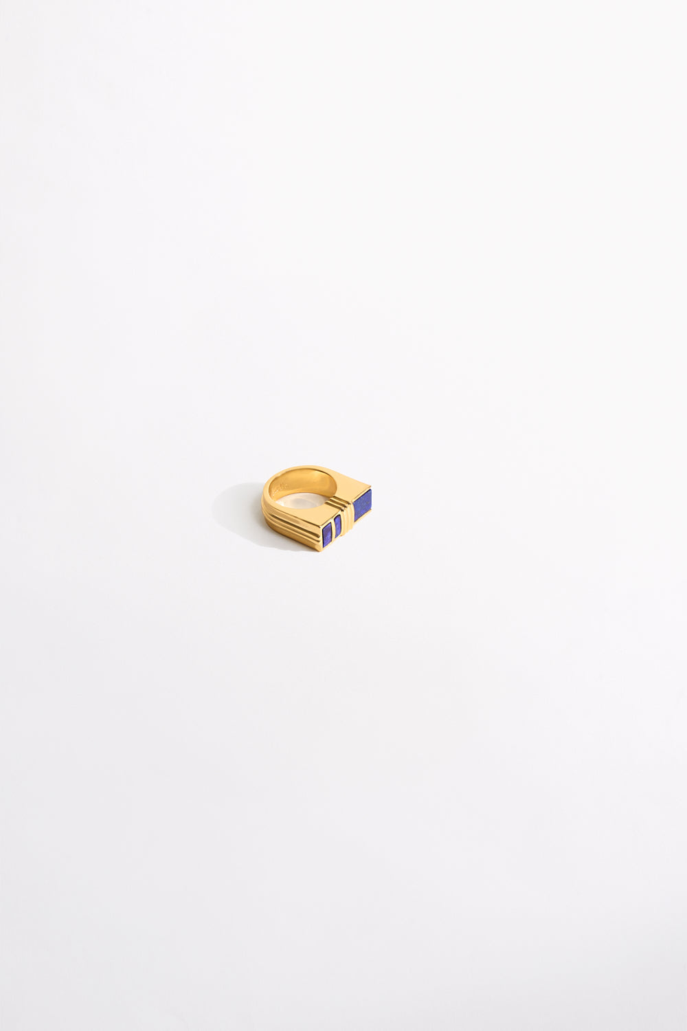 CAMILLA Artisan Artillery Bar Ring in Gold print