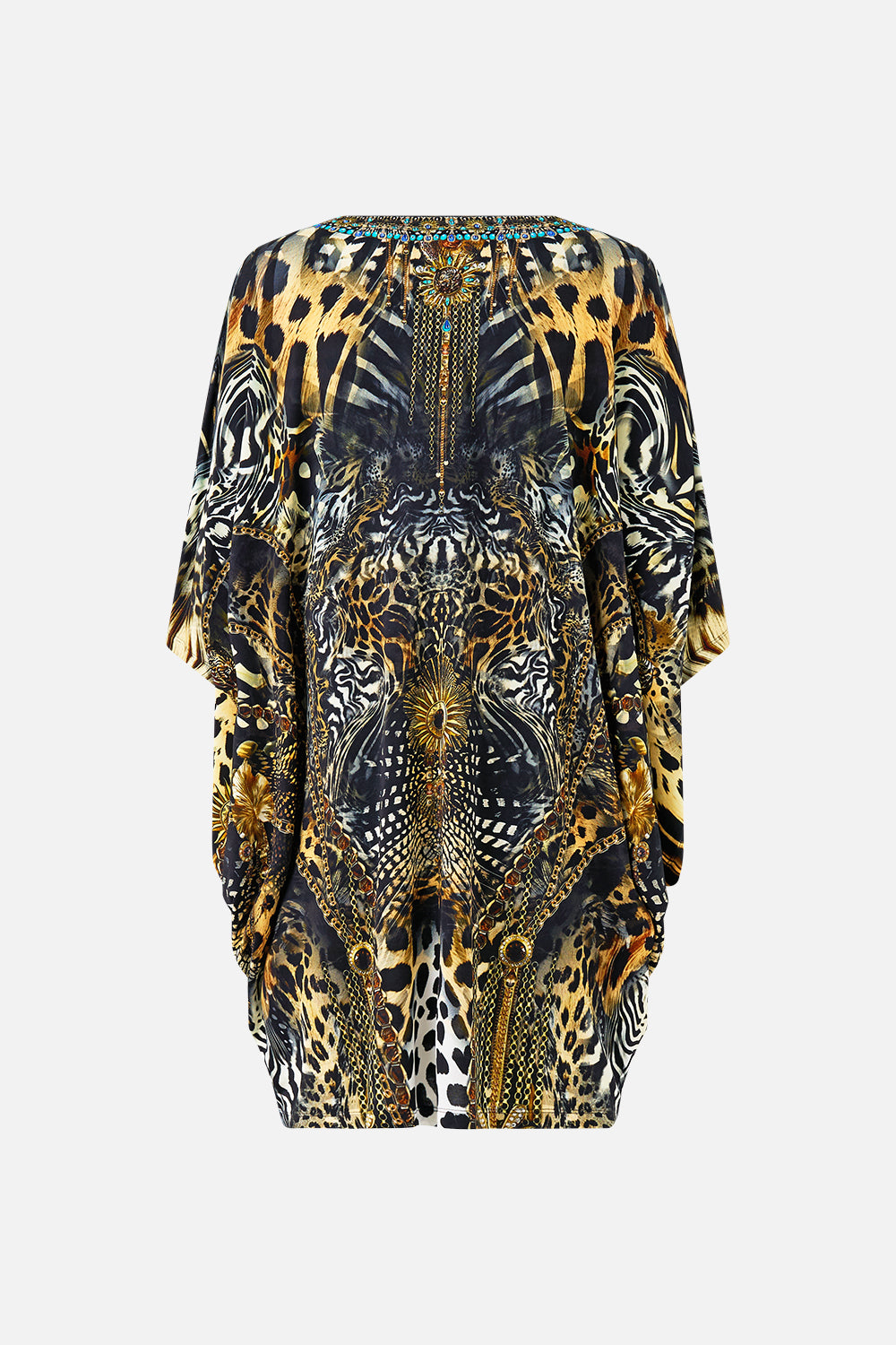 BAT SLEEVE DRESS FELINE FOLKLORE