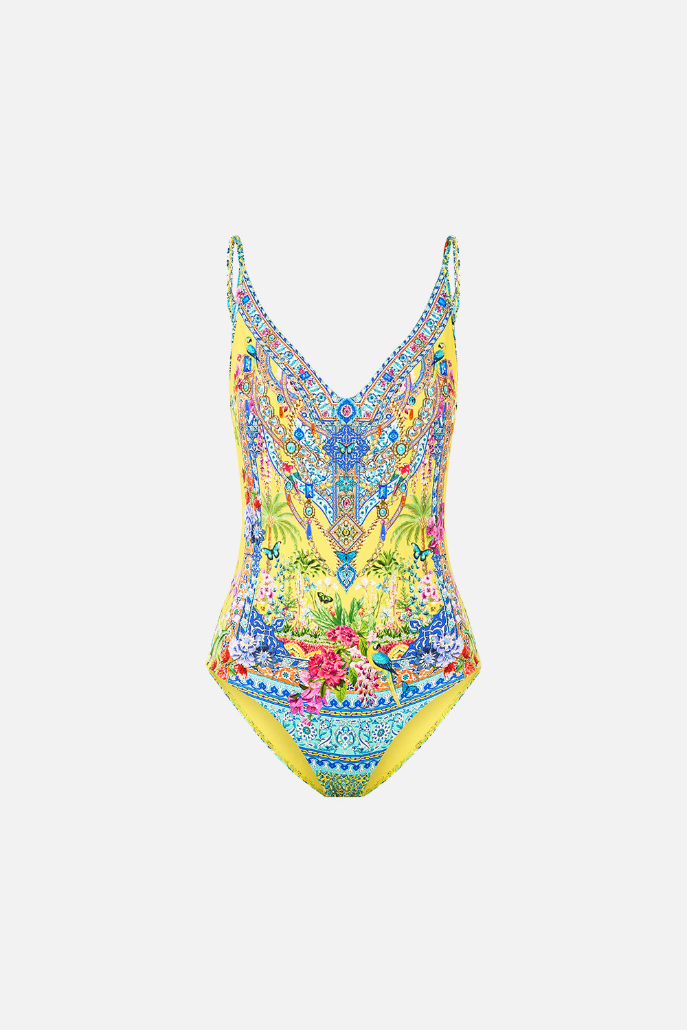 The CAMILLA V NECK UNDERWIRE ONE PIECE WITH SCOOP BACK SULTANAHMET SUMMER