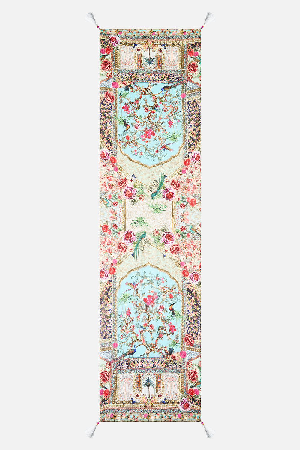 LONG SILK CRINKLE CHIFFON SCARF SULTANS AND QUEENS