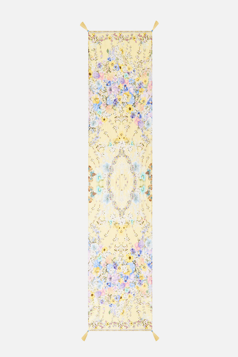 Darling Buds Long Silk Crinkle Chiffon Scarf | CAMILLA AU – CAMILLA