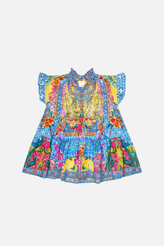 KIDS TIERED OVERSIZED MINI DRESS WITH FRILL SULTANAHMET SUMMER