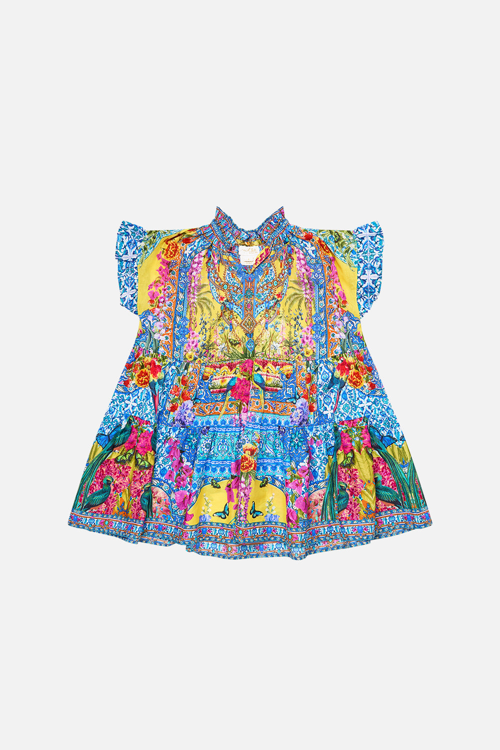 KIDS TIERED OVERSIZED MINI DRESS WITH FRILL SULTANAHMET SUMMER