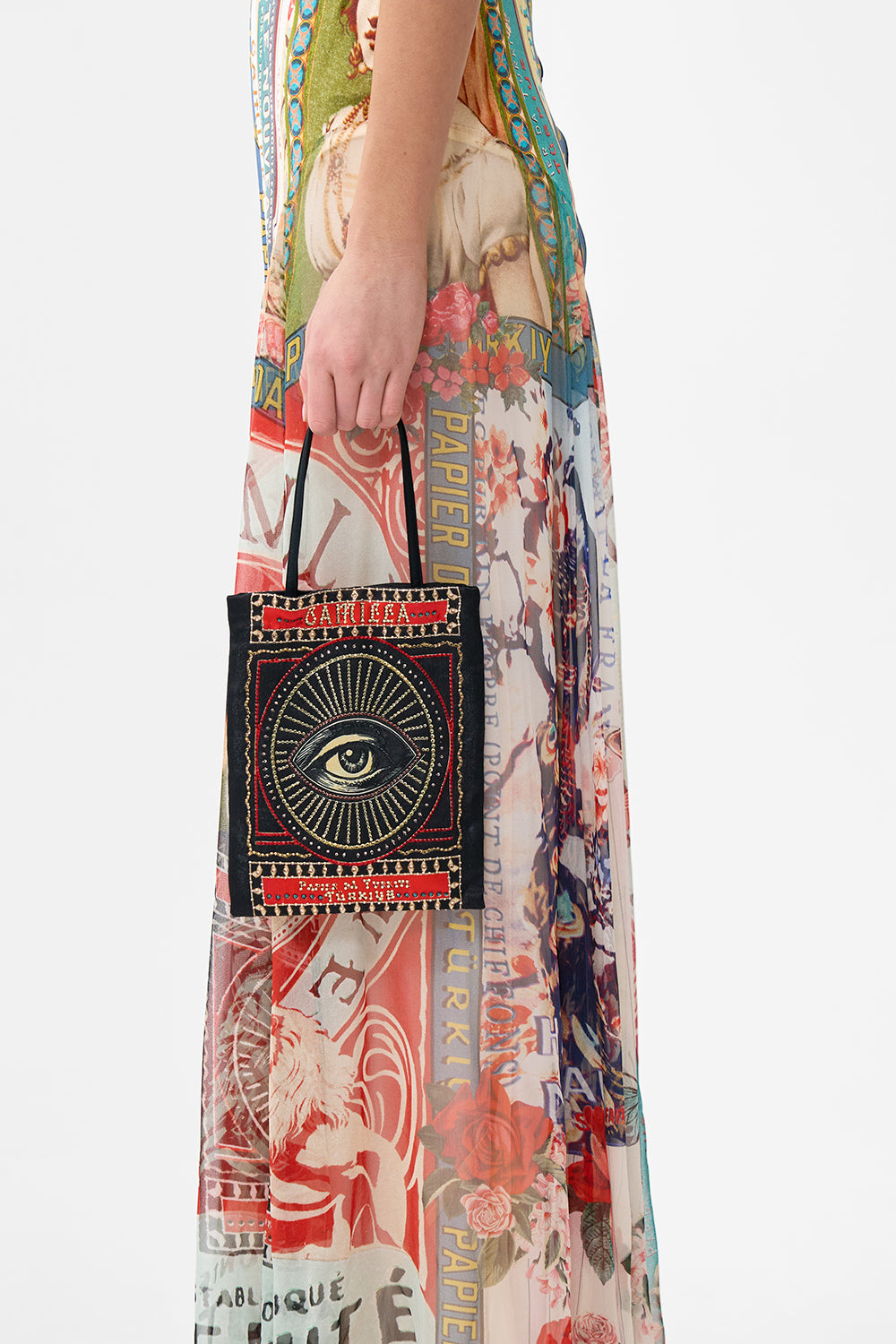 The CAMILLA EMBELLISHED MINI TOTE WITH CHAIN STRAP HIGH CLASS HOOKAH