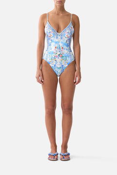 SOFT HIGH TRIANGLE UNDERWIRE ONE PIECE OTTOMAN OPULENCE