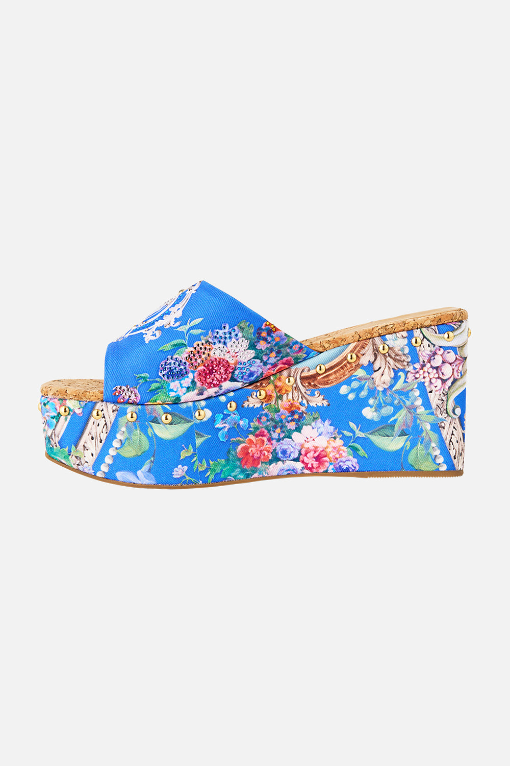 The CAMILLA MIRAY WEDGE MULE OTTOMAN OPULENCE