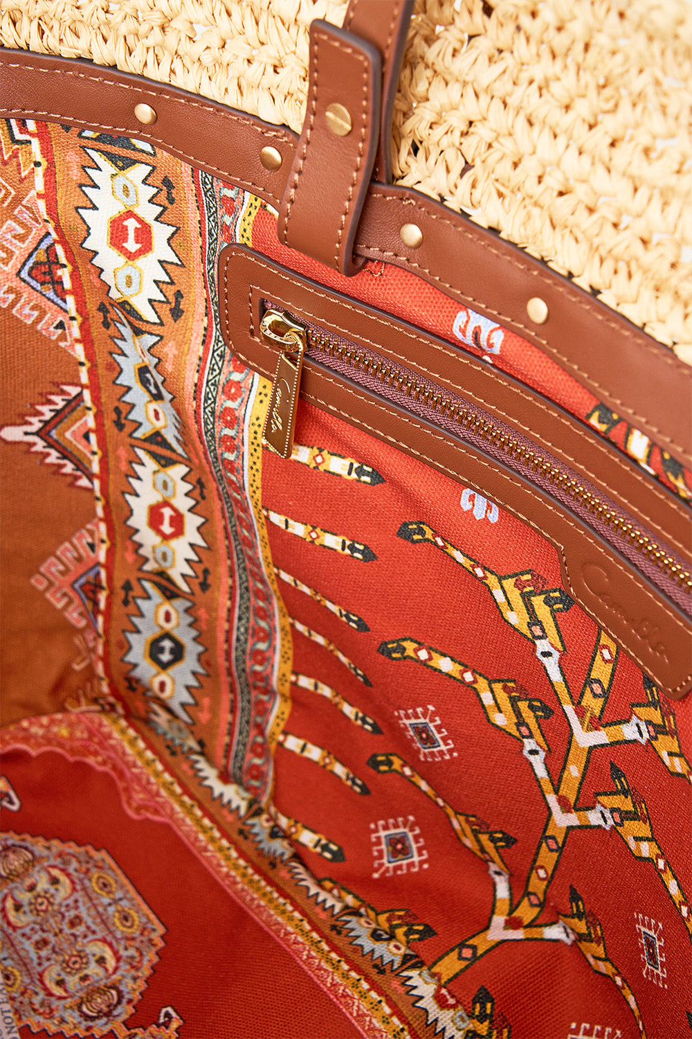 RAFFIA TOTE WITH TASSELS NATURAL