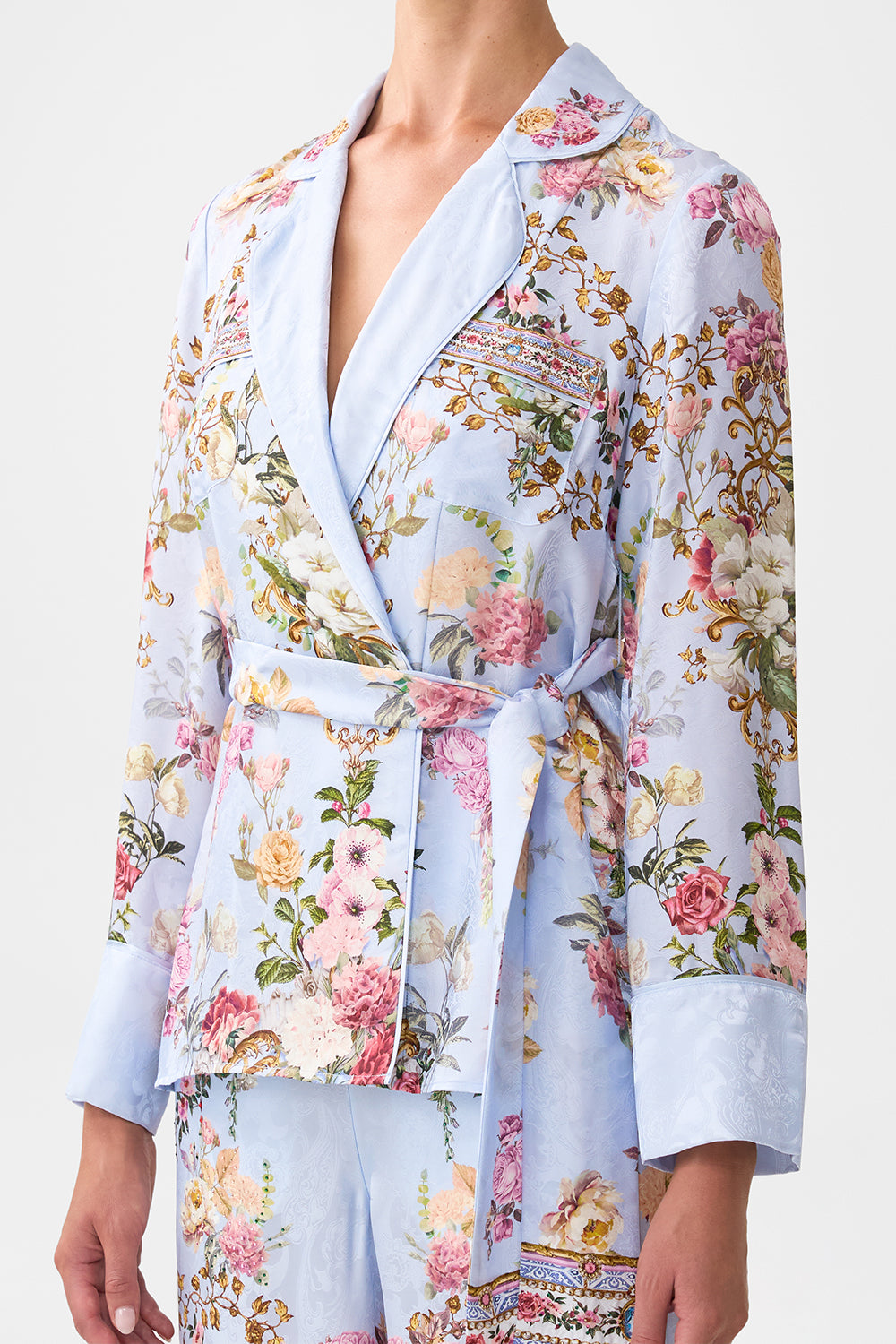 PYJAMA SUIT JACKET TILED IN TIME