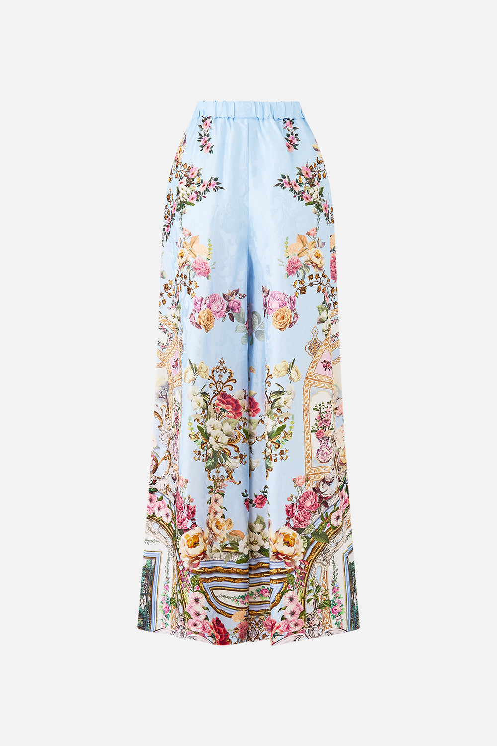The CAMILLA MINIMAL WIDE LEG PANT TILED IN TIME