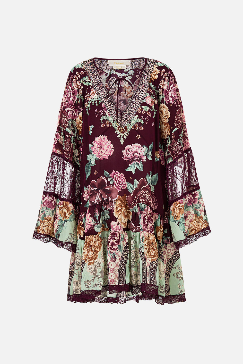 A-LINE GATHERED PANEL DRESS IF THESE TILES COULD TALK