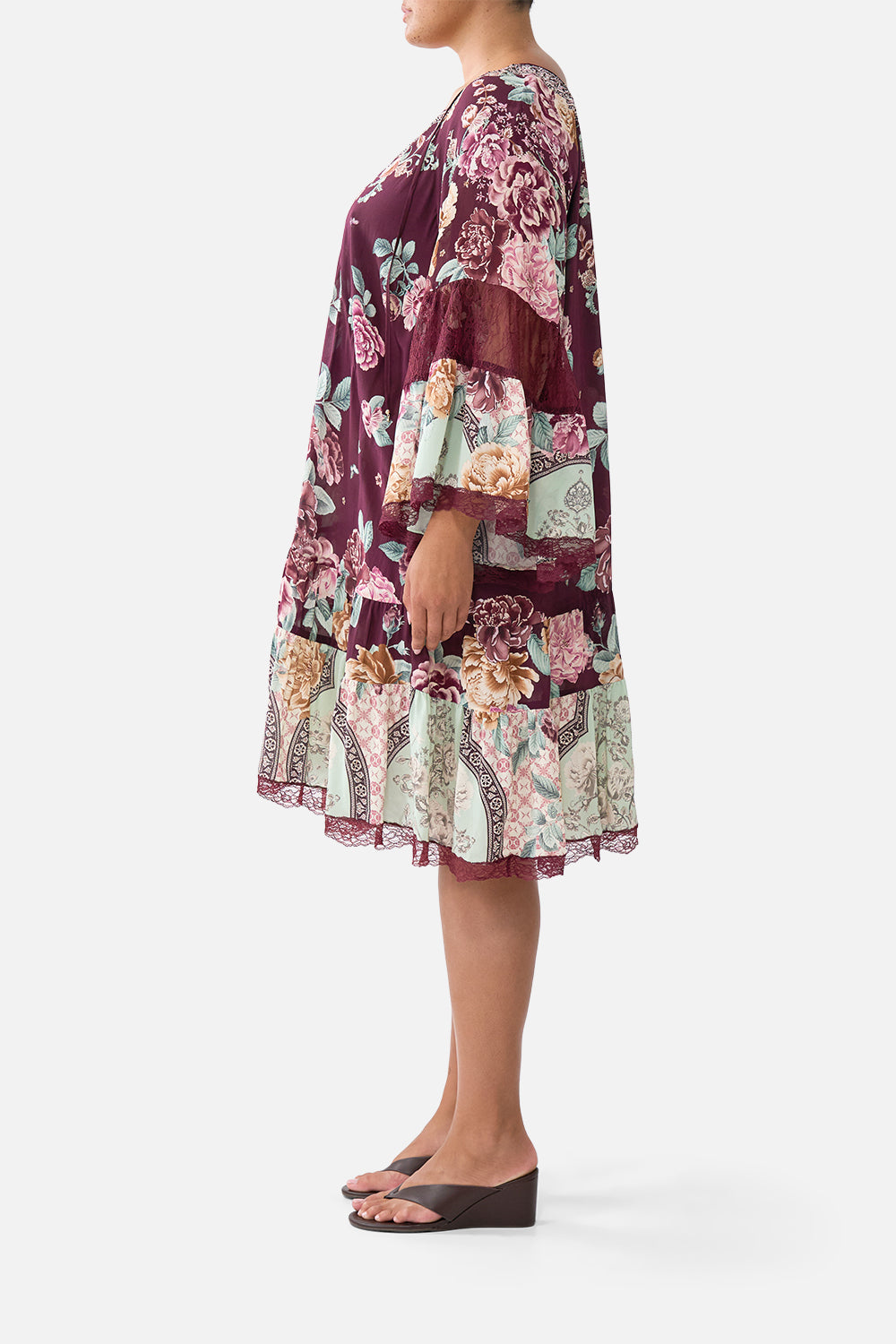 A-LINE GATHERED PANEL DRESS IF THESE TILES COULD TALK
