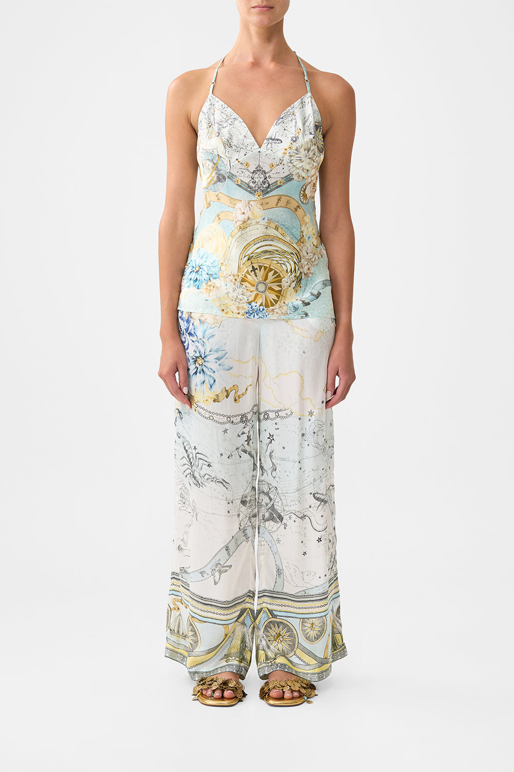 CHAIN DETAIL BIAS CAMI MY LUCKY STARS