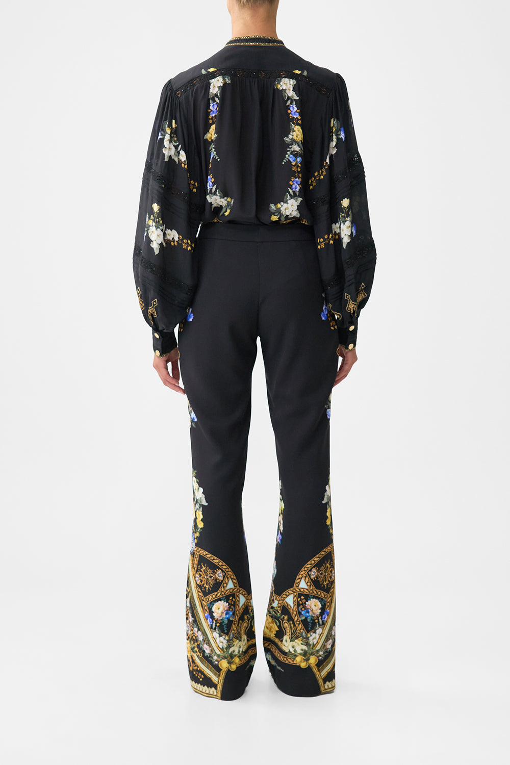 FLARE TROUSER WITH SEAM DETAIL OTTOMAN ELEGANCE