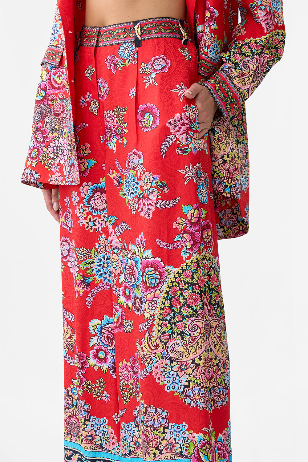 WIDE LEG WAISTED PANT ARTISANS OF ANATOLIA