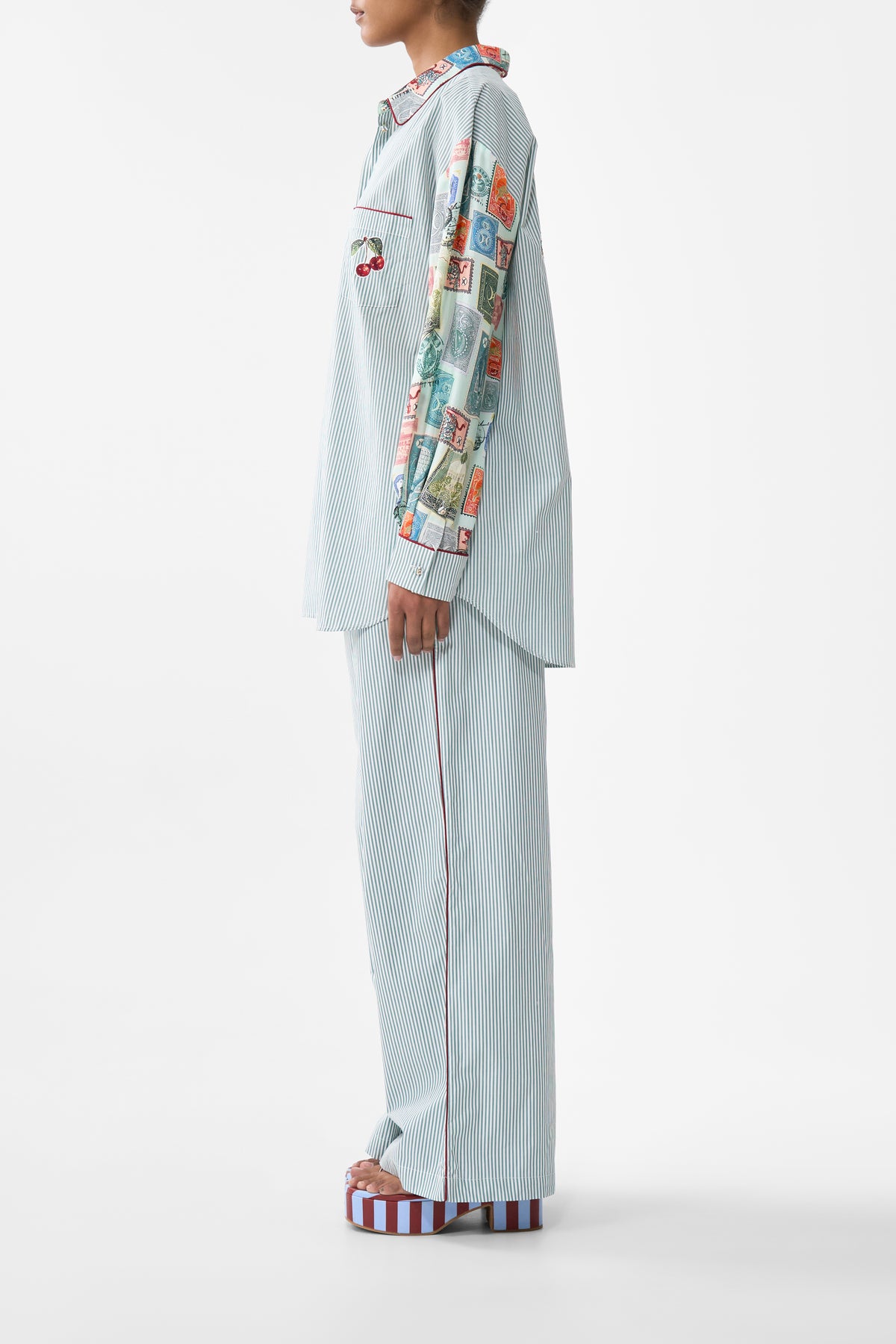 The CAMILLA LONG SLEEVE OVERSIZED SHIRT WITH POCKET WITH LOVE FROM TÜRKIYE