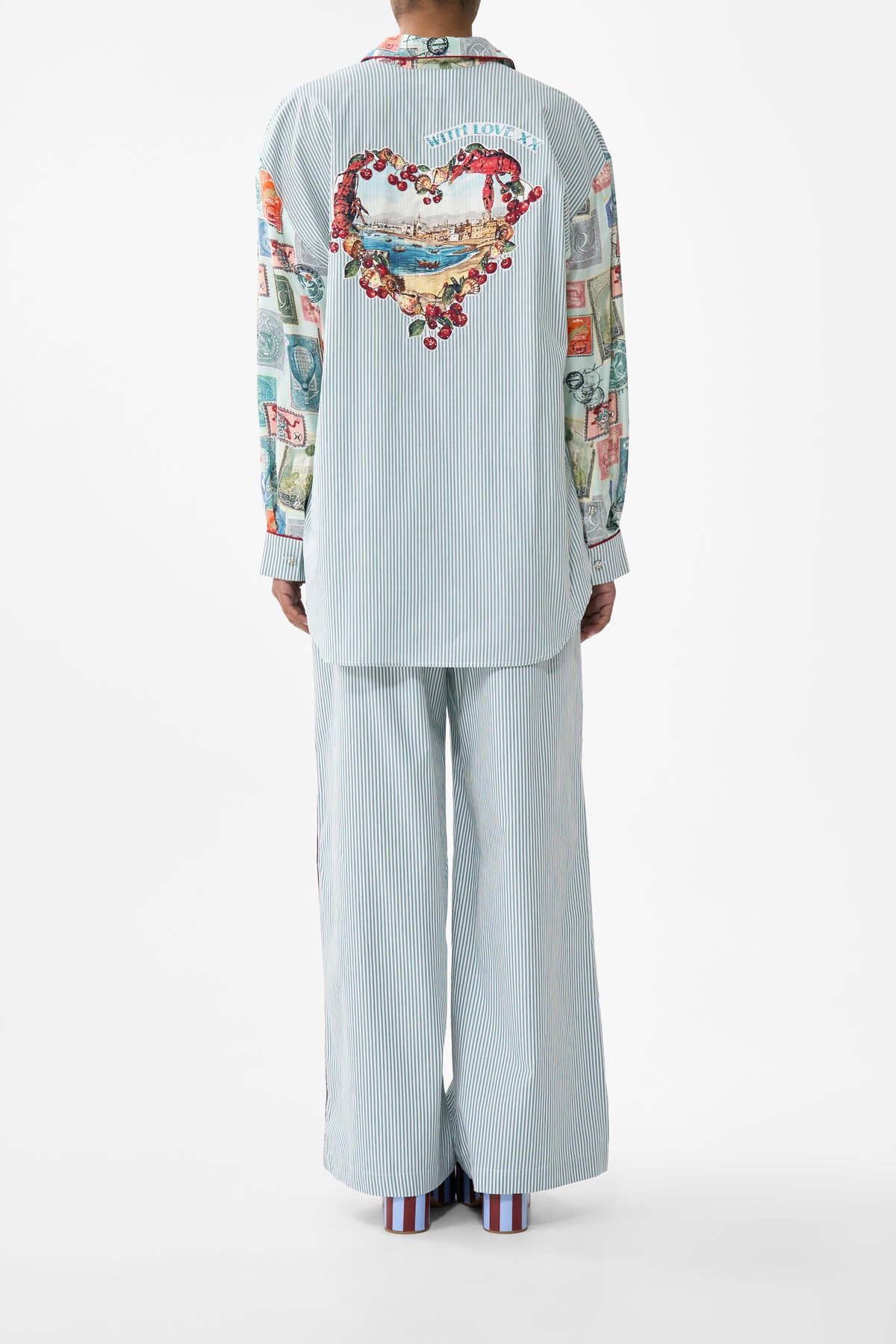The CAMILLA LONG SLEEVE OVERSIZED SHIRT WITH POCKET WITH LOVE FROM TÜRKIYE