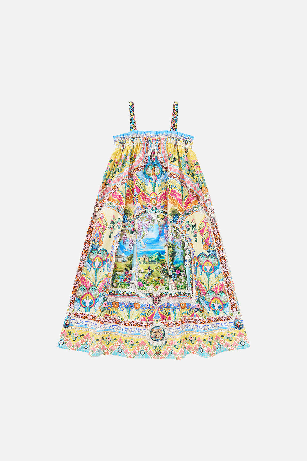 KIDS WIDE STRAP MAXI SUN DRESS NAVÀS NOUVEAU