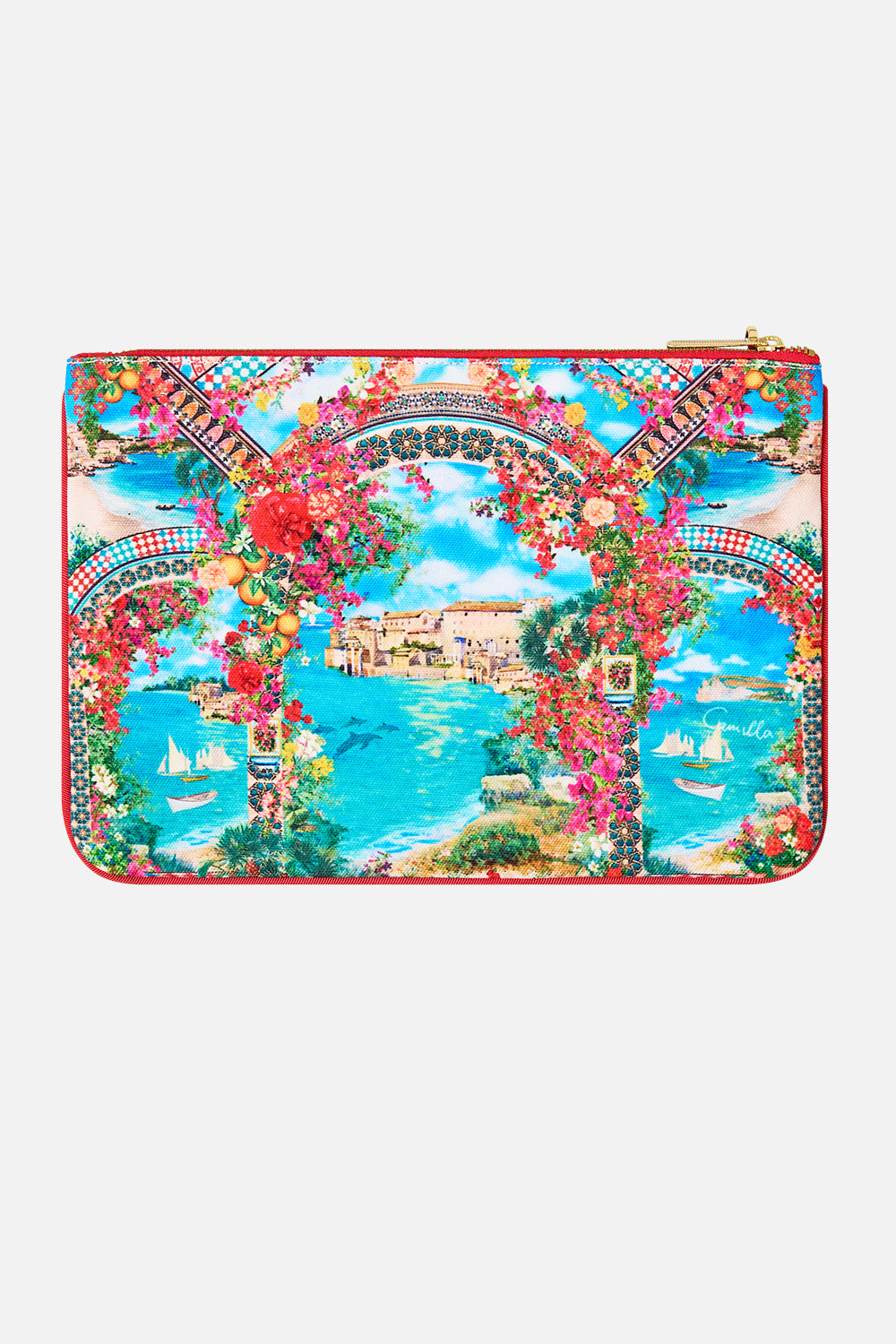 SMALL CANVAS CLUTCH MEET ME IN MALLORCA