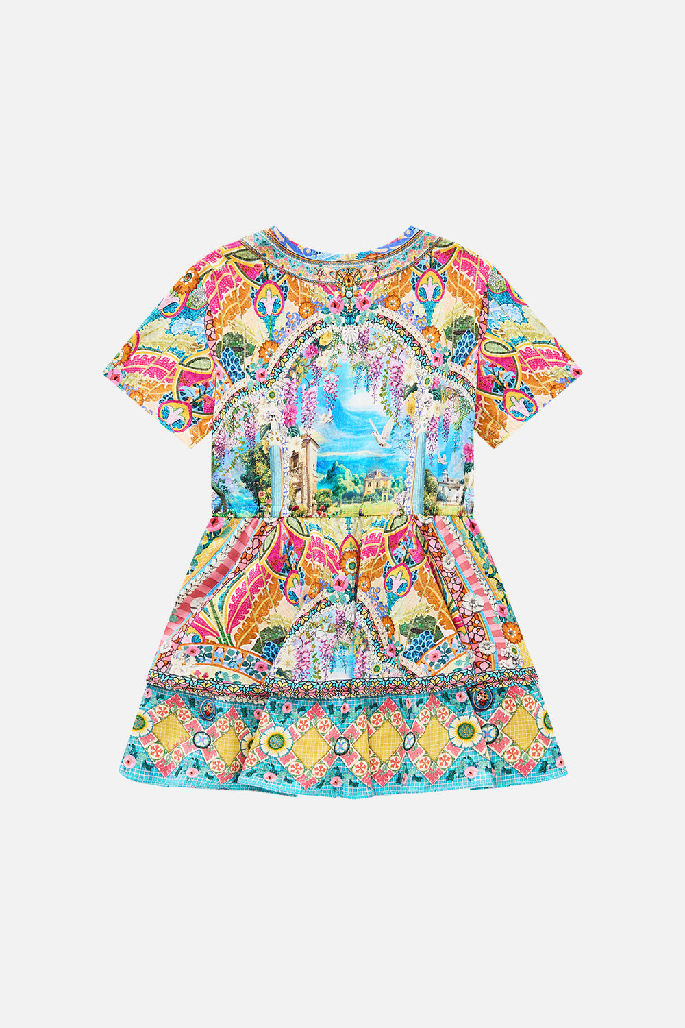 KIDS TEE MINI DRESS WITH LAYERED SKIRT NAVÀS NOUVEAU
